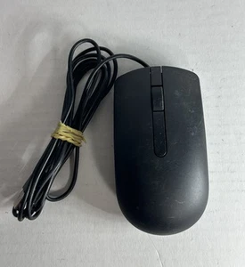 Genuine Dell MS116p Optical Black USB Scroll Wheel Mouse 1000 dpi 09NK2 009NK2 - Picture 1 of 2