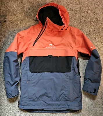 Montec Jacket Mens Dune Anorak Hooded Ski Snowboard Dope Medium Orange Black - Image 1 of 4