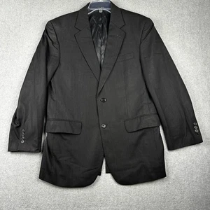 Jos A Bank Blazer Herren 40R Schwarz Wolle Zwei Knopf Anzugjacke Klassisch Gefüttert - Bild 1 von 11