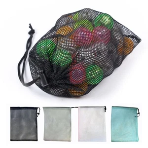 Drawstring Crossbody Mesh Storage Bag Handheld Storage Bag R9O4 - Picture 1 of 17