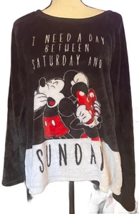 Mujer Disney Ropa de Dormir Mickey & Minnie Talla XL Manga Larga Camisa Pijama Prenda para el torso - Imagen 1 de 2