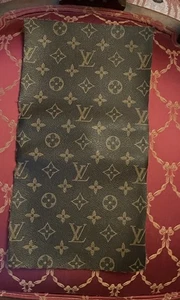 Louis Vuitton Braun Monogramm Stoffschrott Ersatz Reparaturen 7” B X 13” L - Bild 1 von 4