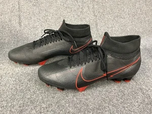 Nike Zoom Mercurial Superfly 7 Pro FG ‘Bred’ Black Red Men’s Sz 9 AT5382-060 - Picture 1 of 12