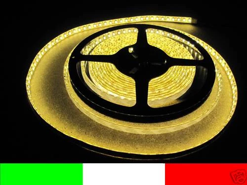 600led BIANCO CALDO WATERPROOF 5m LED STRIP STRISCIA 40w 12V smd3528 C2B4 - Immagine 1 di 1