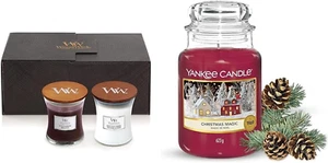 Woodwick Candele Profumate in Confezione Regalo & Candela Profumata in Giara Gra - Foto 1 di 9
