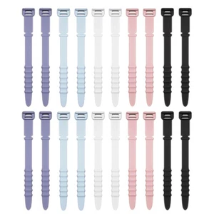 20 Pcs Travel Computer Cable Ties Data Storage Organizer Cords Wire Organizers - Photo 1/12