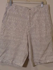 Reyn Spooner pantaloncino uomo casual 32 x 11 bianco/grigio - Foto 1 di 6