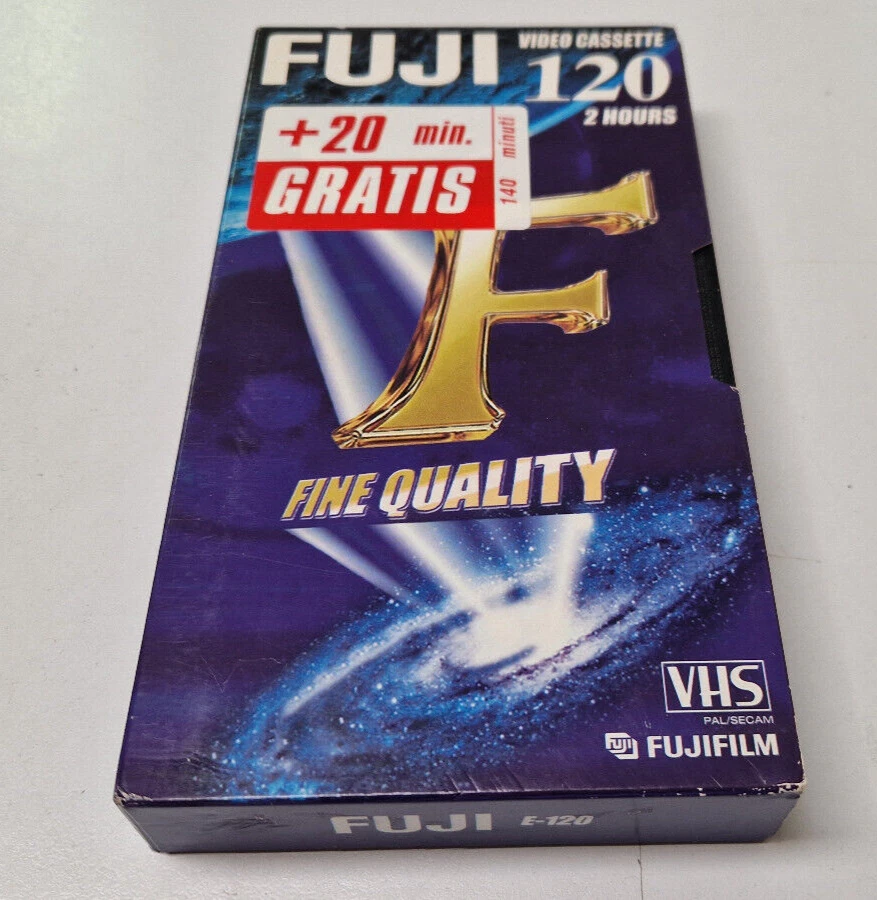 Vhs Sony F 120 Fine Quality Vergine Videotape Videocassetta Nuova Sigillata