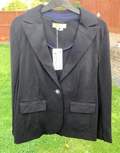 BODEN unlined jersey blazer size 8 reg black colour W0074 b26a - Picture 1 of 8