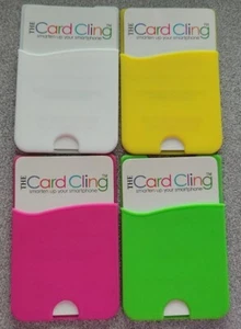 The Card Cling! Credit Card or Money Holder Stick on pouch for Cell Phone - Picture 1 of 10