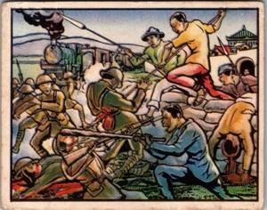 1938 Horrors of War #127 - Spear-armed Farmers Assault Japanese - Bild 1 von 2