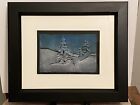 Winter Scene by Adison Storey - /6 - Matted & Framed - 10x12.5