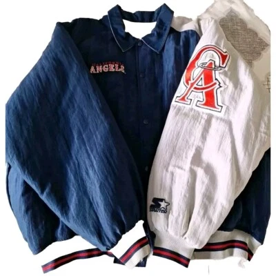 Esta chaqueta vintage de los California Angels de Starter de los 80, hecha en EE. UU., es una... Foto 1 de 4
