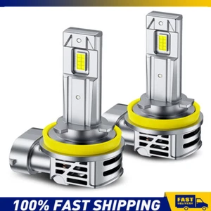 AUXITO 2x LED Headlight H8 H9 H11 Bulb 28000LM 80W 6500K High Low Beam Plug&Play - Picture 1 of 11