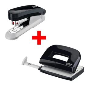 Novus Schreibtisch Set Heftgerät E 15 mit Locher E 210, schwarz 020-1829 - Bild 1 von 1