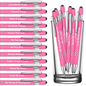 12 Pcs Inspirational Ballpoint Pens Motivational Pens Office Colleague Coworker - Picture 1 of 7
