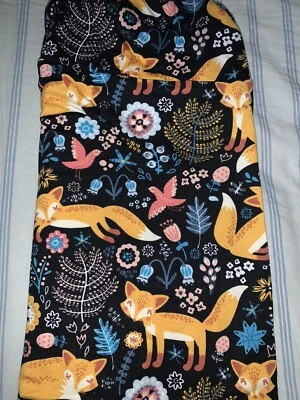 Fabulegs Leggings By Melissa Size Large Spring Fox floral New Summer - Image 1 of 4