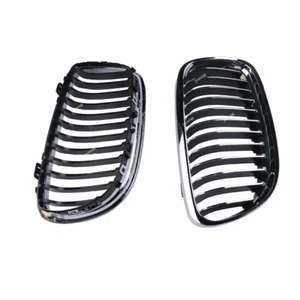 2Pcs Chrome Frame Inserts Grille for 2009-2011 Bmw 328i 335i 335d Sedan - Imagen 1 de 6
