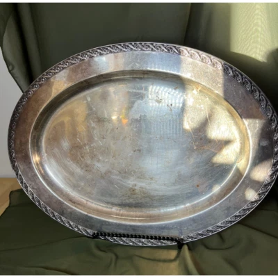 Plato plateado Wm Rogers 2009 16" Foto 1 de 4