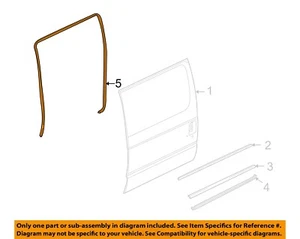 FORD OEM Side Loading Door-Weatherstrip Weather Strip Seal F2UZ15253A10A - Picture 1 of 2