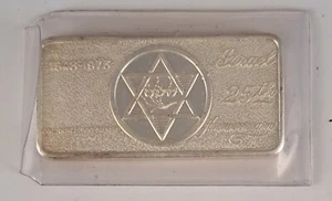 1973 25th Anniversary Israel the Country 1948-1973 1 oz Art Bar .999 Fine Silver - Picture 1 of 3