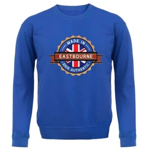 Made In Eastbourne - Kids Hoodie / Sweater - Town City Village Born Love Live - Picture 1 of 20