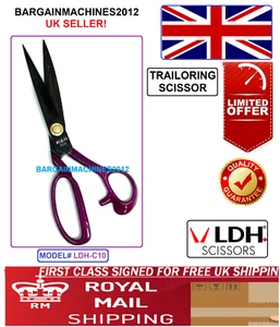 LDH STAINLESS STEEL SHARP TIPS LDH-C10 TAILOR SCISSOR FOR INDUSTRAL&DOMESTIC USE - Picture 1 of 6