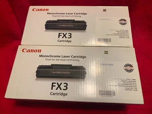 2 Genuine Canon Toner FX3 for LaserFax L220 L240 L260i L280 L350 L360 for $25 - Picture 1 of 4
