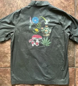 Maharishi Embroidered Shirt Psychoactive Plants Psychedelic McKenna Stamets - Picture 1 of 6