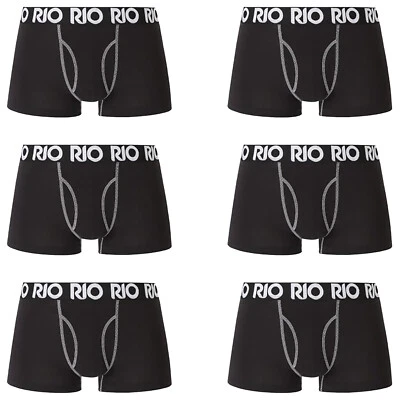 6x Rio Favourites Trunks Cotton Stretch Mens Briefs Boxer Underwear Bulk MY7E2W - Image 1 of 4