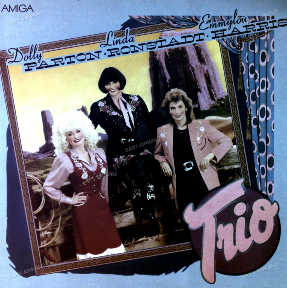 Dolly Parton, Linda Ronstadt & Emmylou Harris - Trio LP AMIGA (VG/VG) . - Image 1 of 1