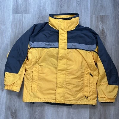 Columbia Bugaboo Jacket Mens Large 3 In 1 Fleece Interchange Yellow Vintage Coat - Image 1 of 4