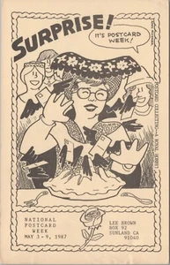 Sunland California 1987 National Postcard Week Advertising Postcard - Picture 1 of 2
