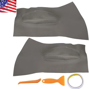 Gray Protector For Volkswagen Beetle 1998-2010 Door Panel Insert Cards Leather - Picture 1 of 8
