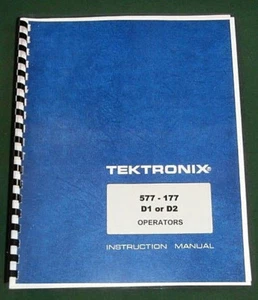 Tektronix 577-177 D1 or D2 Instruction Manual: Comb Bound & Protective Covers - Picture 1 of 1