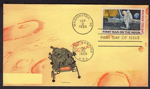 1969 Uomo sulla Luna (Scott C76) - Sconosciuto-Produttore FDC TB291 - Foto 1 di 1