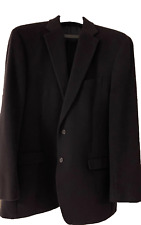 Ralph Lauren 100% Camel Hair Men's Blazer Black 42 LONG - Excellent Condition