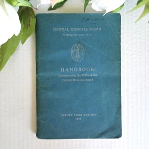 Vintage Handbook Central Midwives Board Rules UK 1951 - Bild 1 von 11