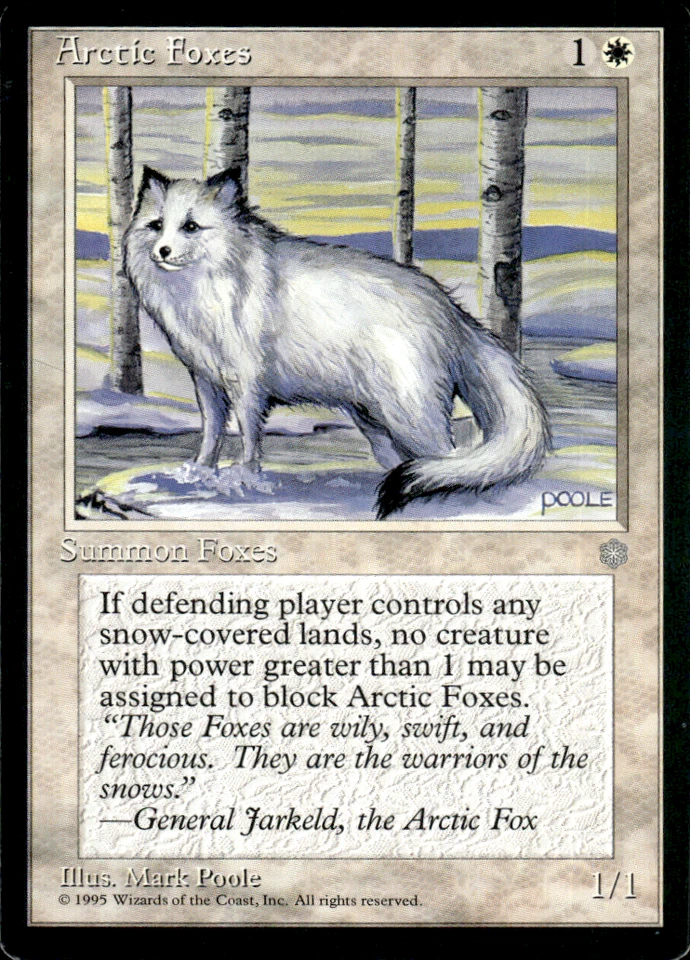 MTG Arctic Foxes Ice Age Regular Common NM - Image 1 of 1