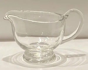 Vintage Hand Blown Glass Sauce Boat/ Creamer - Picture 1 of 15