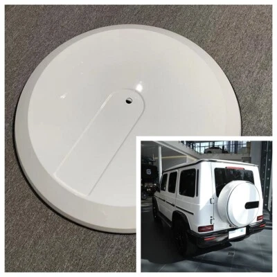 Cubierta de neumático de repuesto blanca para Mercedes Benz Clase G W463 G500 G550 G63 G65 Foto 1 de 4