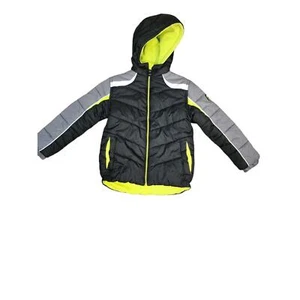 Sistema di protezione ragazzo puffer jacket nero zip cappuccio foderato pile isolato 8 - Foto 1 di 10