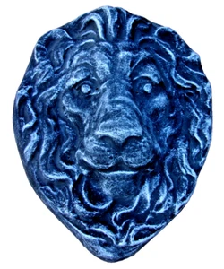 Lion plastic mold plaster concrete reusable plastic mould 10" x 8" x up 2" thick - Picture 1 of 6