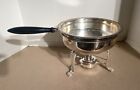 Vintage K.S. Int. Silver Plate Cafing Fondue Dish Pan Set - No Lid