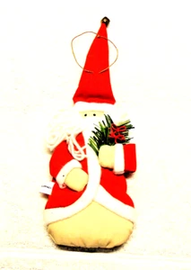 Plush Santa Claus Christmas Tree Ornament  8"  #B - Picture 1 of 3