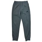 Adidas Joggers Y2k Tracksuit Bottoms Pants Cuffed Sweatpants Grey Mens Small