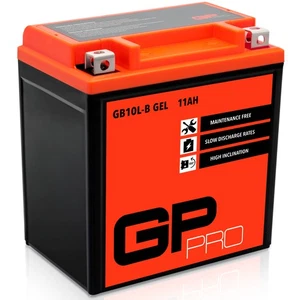 Batería 12V 11Ah GEL GP-PRO GB10L-B Motocicleta similar a YB10L-A2 YB10L-B2 CB10L-B2 - Imagen 1 de 8