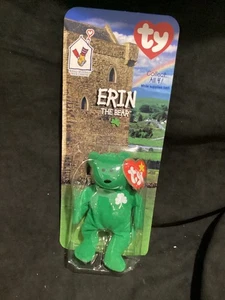 1999   ERIN The Bear Beanie Ireland Baby Ronald McDonalds House Edition Ty Plush - Picture 1 of 4