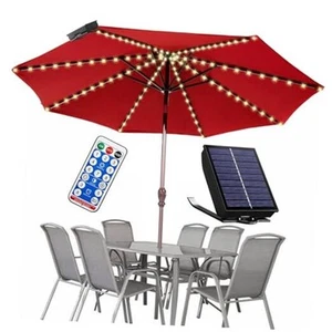 Solar Umbrella Lights Outdoor, Waterproof Solar Powered Patio Umbrella Lights - Picture 1 of 8
