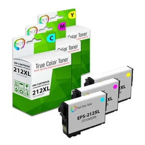 3 Stück TCT Premium 212XL CYM HY kompatibel für Epson Wf-2830 Wf-2850 Tintenpatrone - Bild 1 von 6